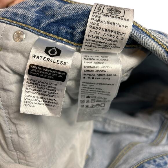 Levi's Low Pro Straight Jeans size 29 Light Wash Denim Levis Low Slung Baggy - Picture 8 of 8